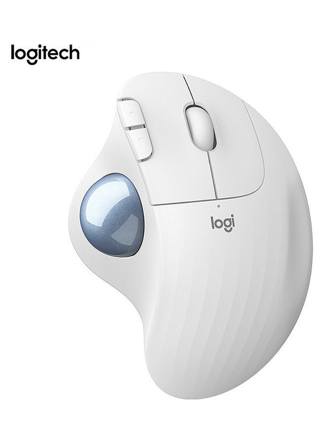 Logitech High Precision Wireless Trackball Mouse White  - Image 5