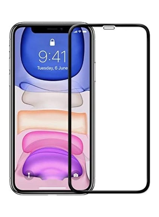 ICS Tempered Glass Screen Protector For Apple iPhone 11/ 11 Pro Max Clear/Black  - Image 1