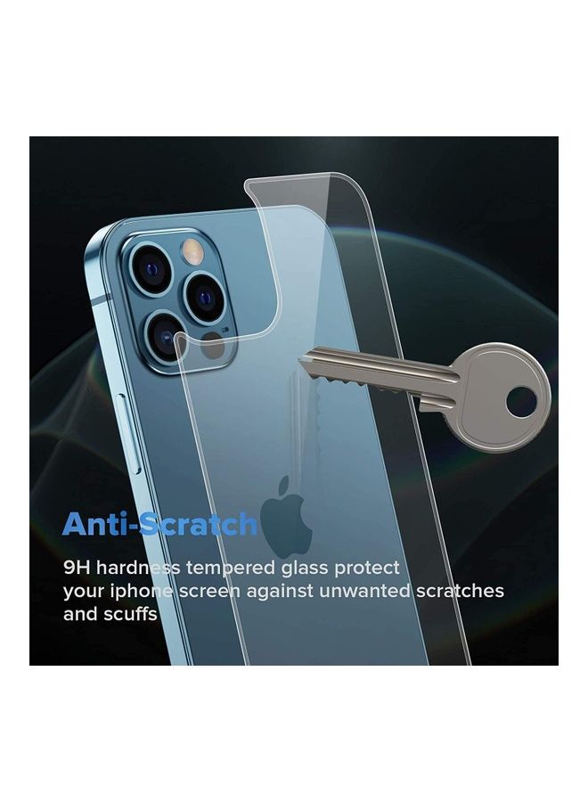 ICS 2-Piece Front And Back Screen Protector For Apple iPhone 12 Pro Max Clear - Image 2