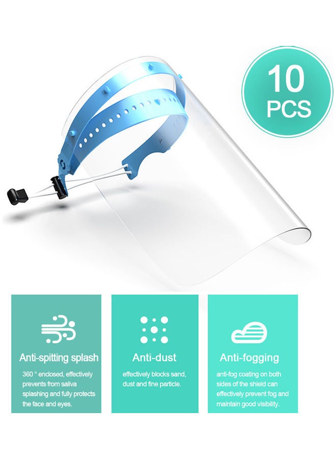 10-Piece Disposable Safety Face Shield - Image 1