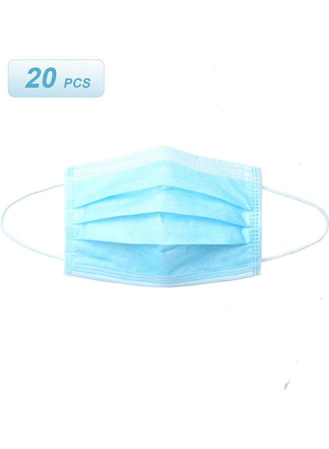20-Piece 3-Layer Disposable Face Mask - Image 1