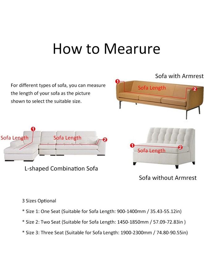 Solid Colour Winter Warm Plush Sofa Cover Brown - Image 4