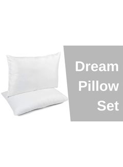 Home Canvas Dream Pillow Set Of Two Sleeping Pillow wood White 70 x 30 x 48cm  - Image 2