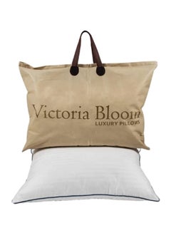 Home Canvas Victoria Bloom Premium Pillows  250TC Cotton wood White 70 x 30 x 48cm  - Image 1