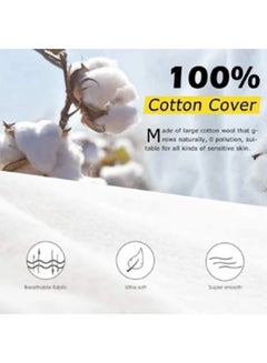 Home Canvas Victoria Bloom Premium Pillows  250TC Cotton wood White 70 x 30 x 48cm  - Image 5