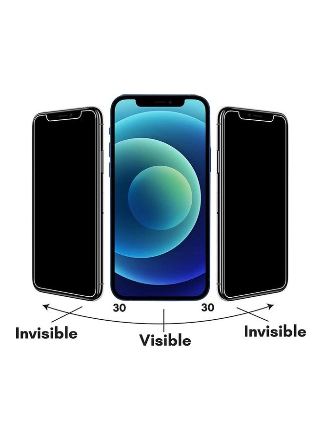 ICS Privacy Tempered Screen Protector For Apple iPhone 12/12 Mini Black - Image 2