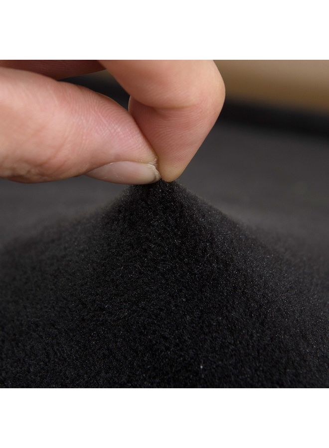 غطاء أريكة شتوي دافئ من القطيفة أسود - Image 5