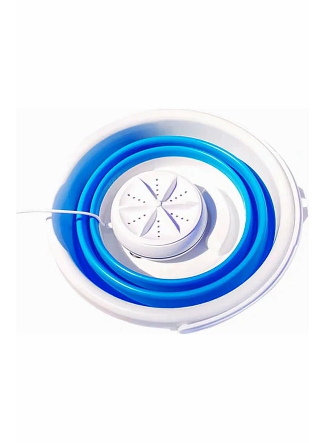 غسالة ملابس صغيرة محمولة وبتصميم قابل للطي وتعمل بمنفذ USB REG أزرق  - Image 1