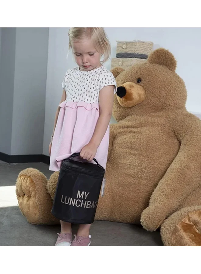 تشايلد هوم Beautiful My Lunch Bag, Premium Quality Nylon for 18-24 Months, Black/White - CWMLBBLGO 18x21x18 cm