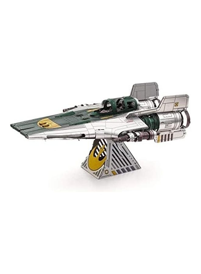 Fascinations Metal Earth Star Wars Rise Of Skywalker Resistance A-Wing Fighter 3D Model Kit 4 x 2.60 x 1.60inch  - Image 1