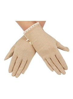 Generic Uv Protection Driving Gloves Beige  - Image 2