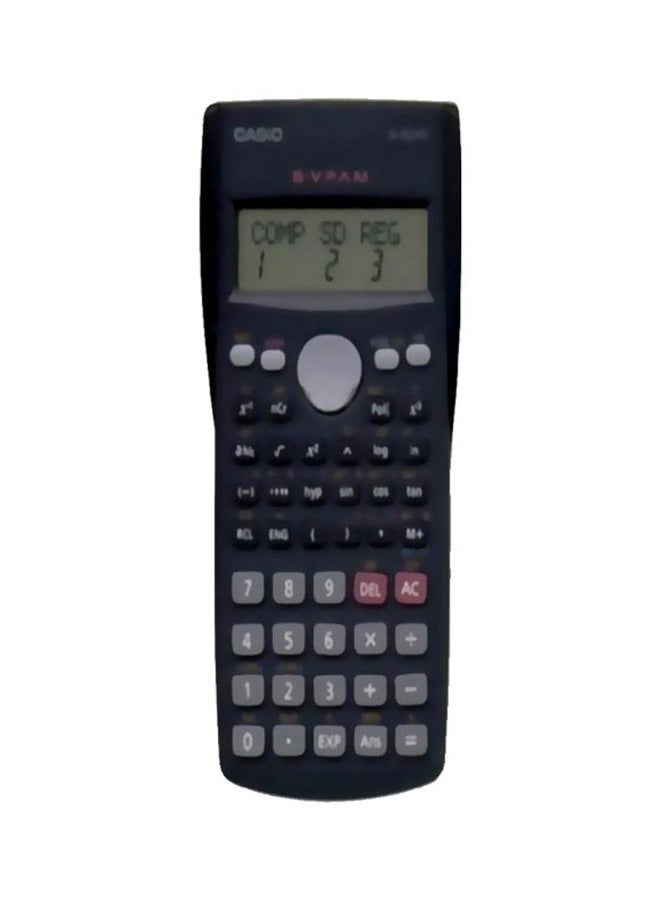 CASIO - Essential Scientific Calculator Black/Blue - Image 1