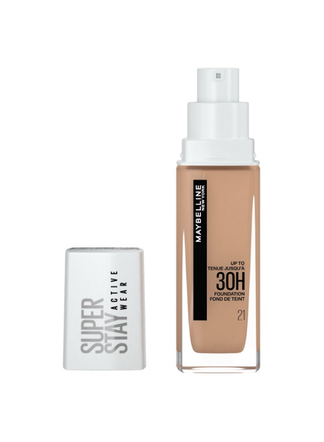 MAYBELLINE NEW YORK - Superstay Active Wear  Foundation, 21 Nude Beige - Image 1
