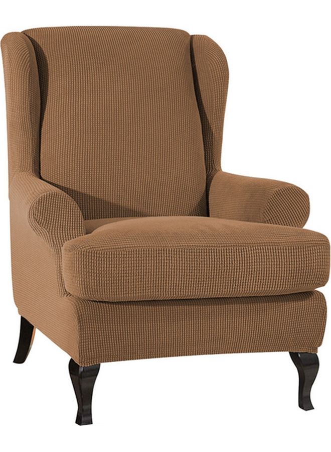 Sofa Couch Slipcover Coffee Brown - Image 1