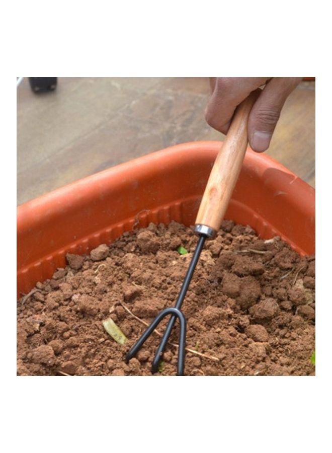 طقم أدوات زراعة الحدائق مكون من 3 قطع أسود / بيج - Image 3