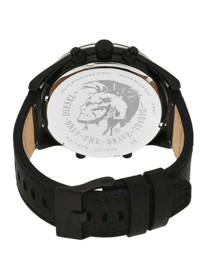 ديزل ساعة يد بعقارب وسوار من الجلد طراز DZ7428 للرجال - Image 4