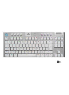Logitech G915 Lightspeed Wireless RGB Mechanical Gaming Keyboard, Low Profile Switch Options, Light Sync RGB, Advanced Wireless and Bluetooth Support - US- White  - Image 1