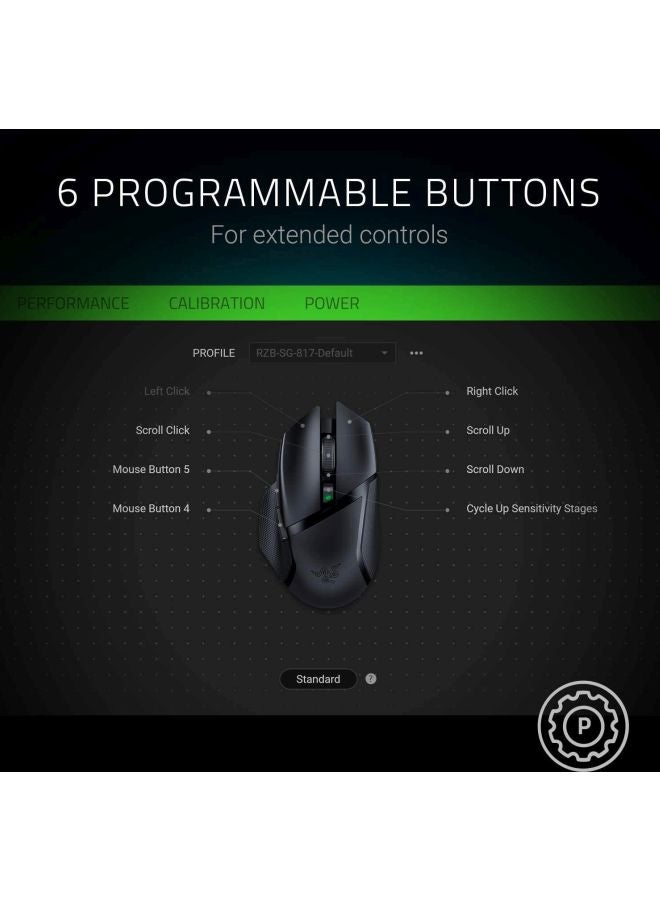 RAZER - Basilisk X HyperSpeed Wireless Gaming Mouse - Image 1