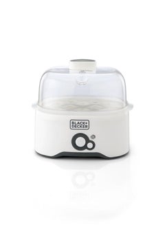 Egg Cooker with 6-Egg Rack, 2 Poaching Pans, Dry Boil Protection, Auto Shutoff, Transparent Cover, Easy to Clean, Perfect for Boiled and Poached Eggs, 280 W EG200-B5 White - v1620881000/N11426623A_3