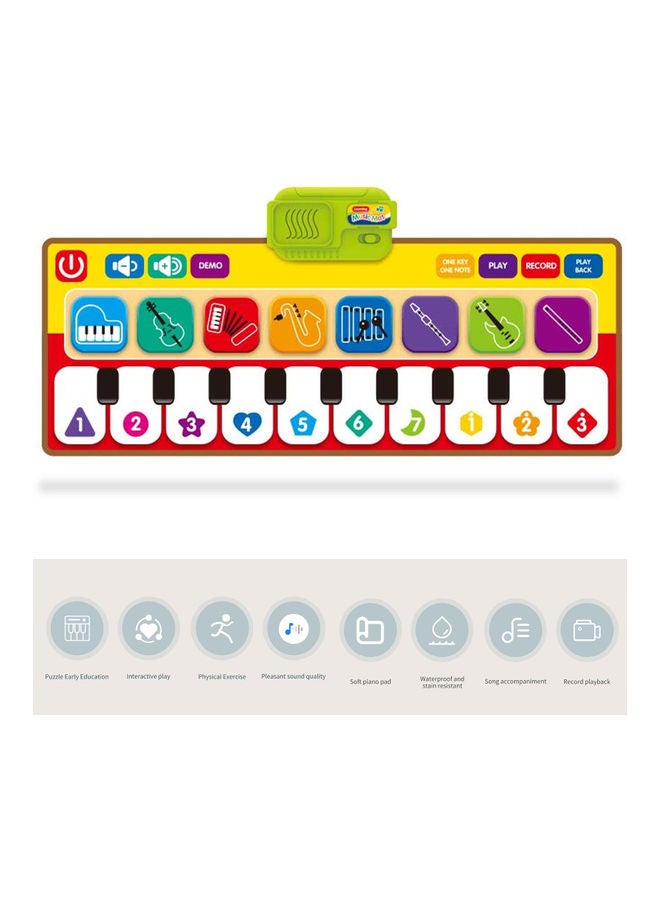 null - Waterproof Floor Piano Mat with Musical Keyboard - Image 1