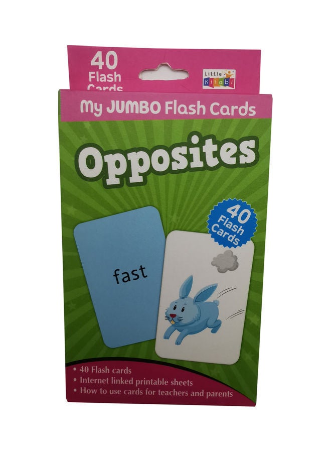 ليتل كتابي 40-Piece Jumboo Flash Card Set 14x9سم - Image 1
