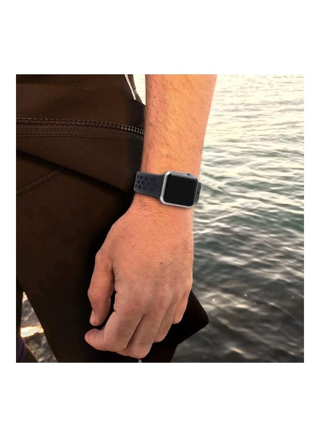 ICS Replacement Band For  Apple Watch Band 38/40 mm Antheracite/Black - Image 2