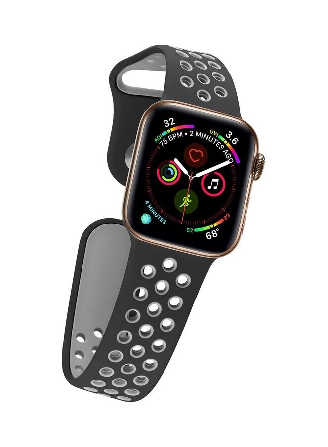 ICS - Replacement Band For  Apple Watch Band  38/40 mm Black/Grey - Image 1