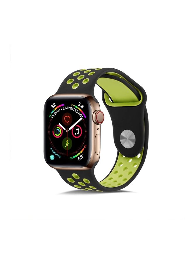 ICS Replacement Band For  Apple Watch Band 38/40 mm Black/Green - Image 1
