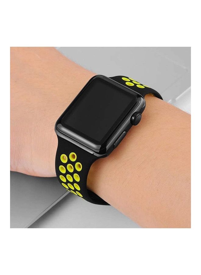 ICS Replacement Band For  Apple Watch Band 38/40 mm Black/Green - Image 2