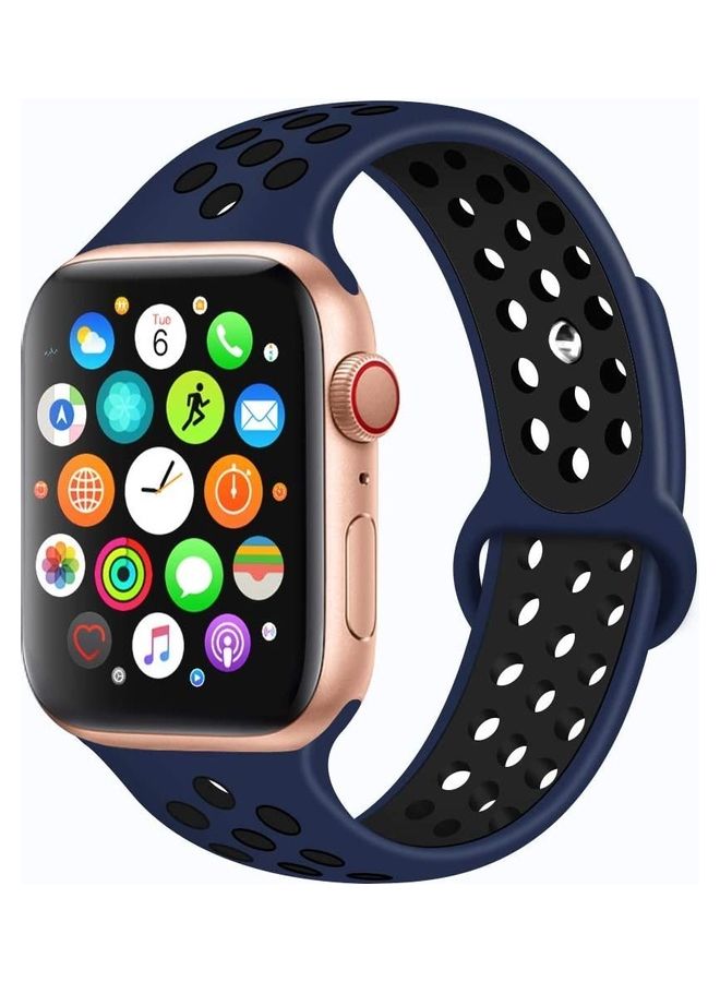 ICS - Replacement Band For  Apple Watch Band  38/40 mm Blue/Black - Image 1