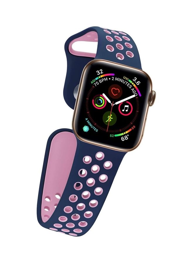 ICS Replacement Band For  Apple Watch Band 38/40 mm Blue/Pink - Image 2