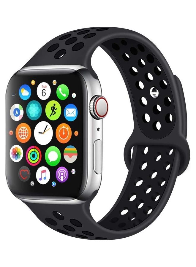 ICS Replacement Band for Apple iWatch Series 4/3/2/1 38/40 mm Black - Image 1