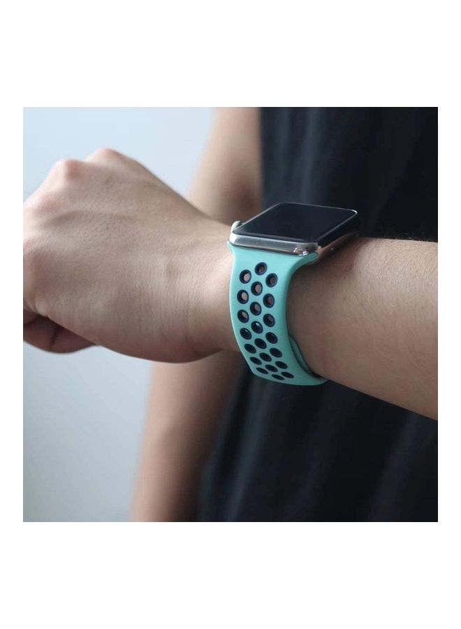 ICS Replacement Band for Apple iWatch Series 4/3/2/1 38/40 mm Blue - Image 2