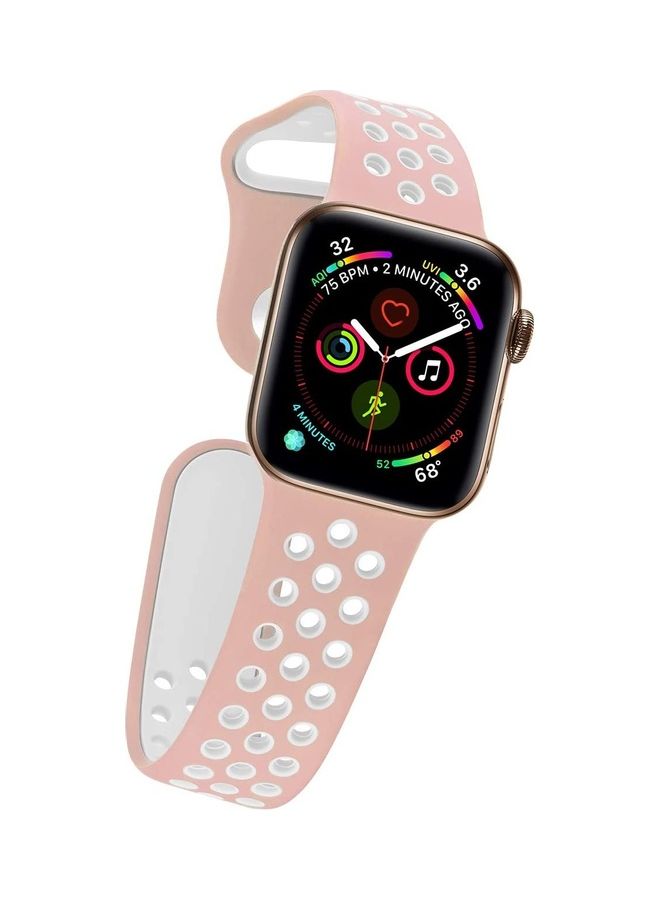 ICS Replacement Band For  Apple Watch Band 38/40 mm Pink/White - Image 2