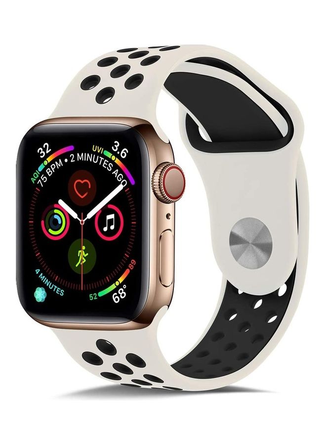 أي سي إس سوار بديل لساعة أبل مقاس 38/40 مم أبيض/ أسود - Image 1