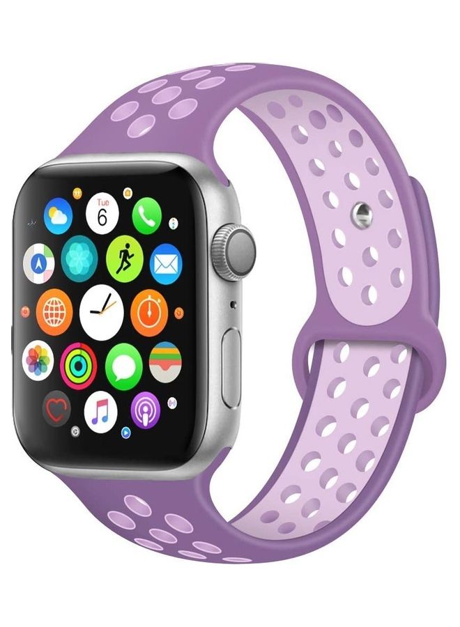 ICS Replacement Band For  Apple Watch Band 38/40 mm Purple Purple/Pink - Image 1