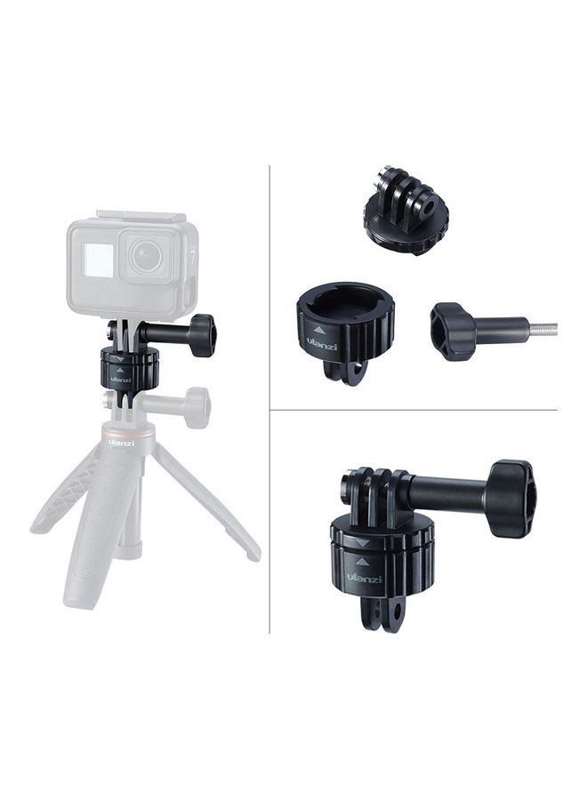 Ulanzi 4-Piece Magnetic Mount Adapter Kit For Insta360 One R Camera Black - Image 3