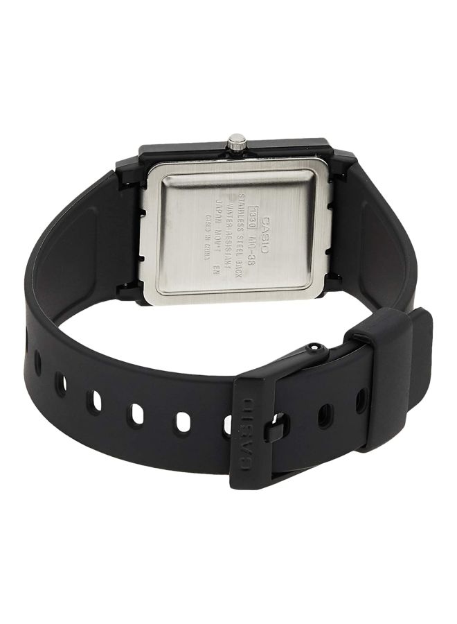 CASIO Men's Water Resistant Analog Watch MQ-38-9AV - 37 mm - Black - Image 2