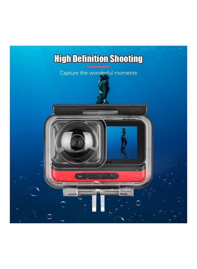 TELESIN - Waterproof Camera Housing For Insta360 ONE R Clear - Image 1