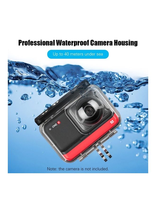 TELESIN - Waterproof Camera Housing For Insta360 ONE R Clear - Image 1