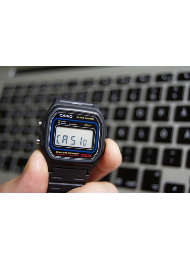 Men's Men's Classic Digital Watch W-59-1VQD - 34 mm - Black