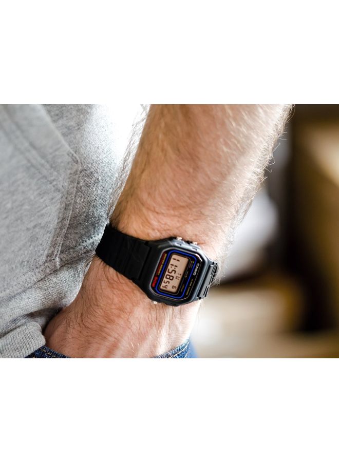Men's Men's Classic Digital Watch W-59-1VQD - 34 mm - Black