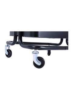 DBLEW 3-Tier Multipurpose Utility Rolling Cart With Handle Black 33.5x17.5x14.5inch  - Image 5