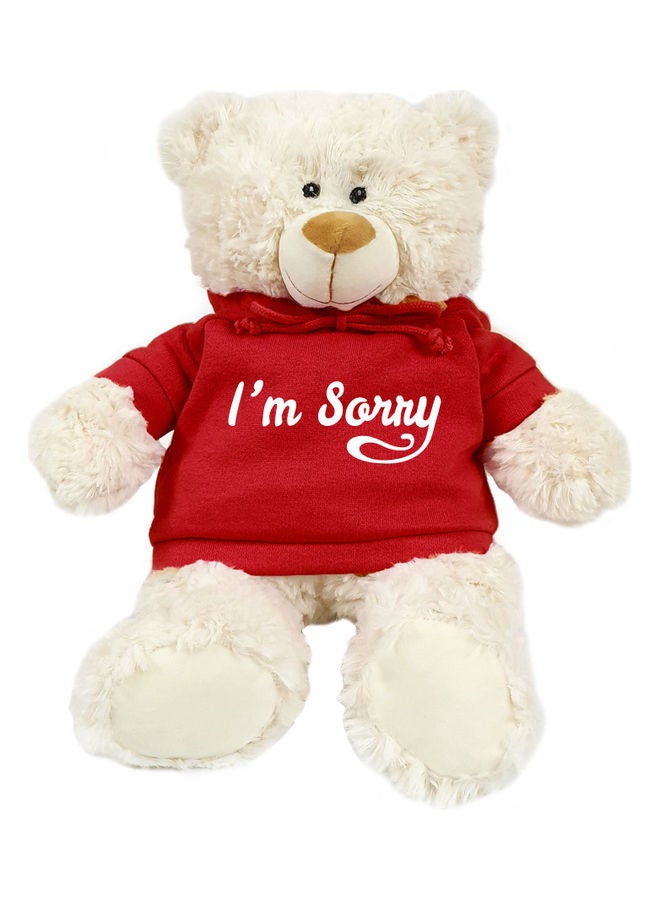 Caravaan Bear with Trendy Hoodie Plush Toy