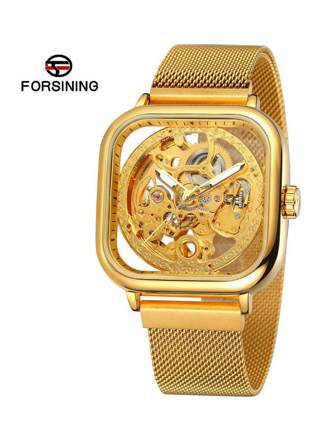 Men's Automatic Luminous Display Wrist Watch  J-691G - 41 mm - Gold - v1620891895/N47426979A_6