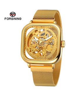 FORSINING Men's Automatic Luminous Display Wrist Watch  J-691G - 41 mm - Gold  - Image 4