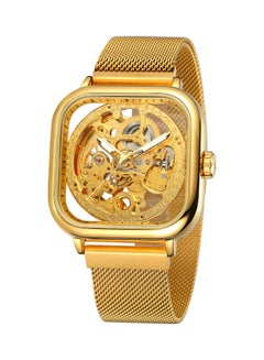 FORSINING Men's Automatic Luminous Display Wrist Watch  J-691G - 41 mm - Gold  - Image 1