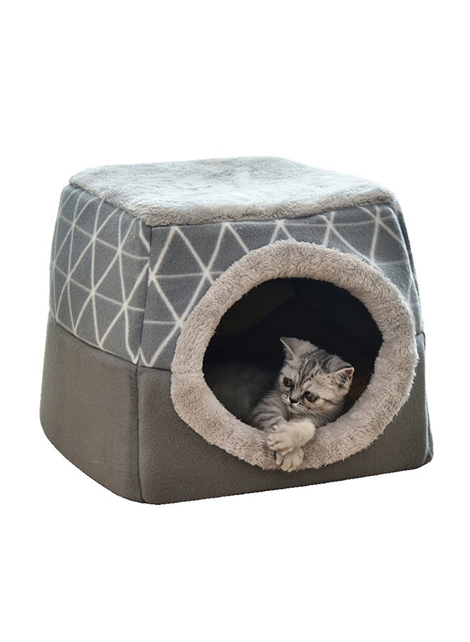 2-In-1 Foldable Washable Cat Bed Multicolour 38x17x38cm - Image 1