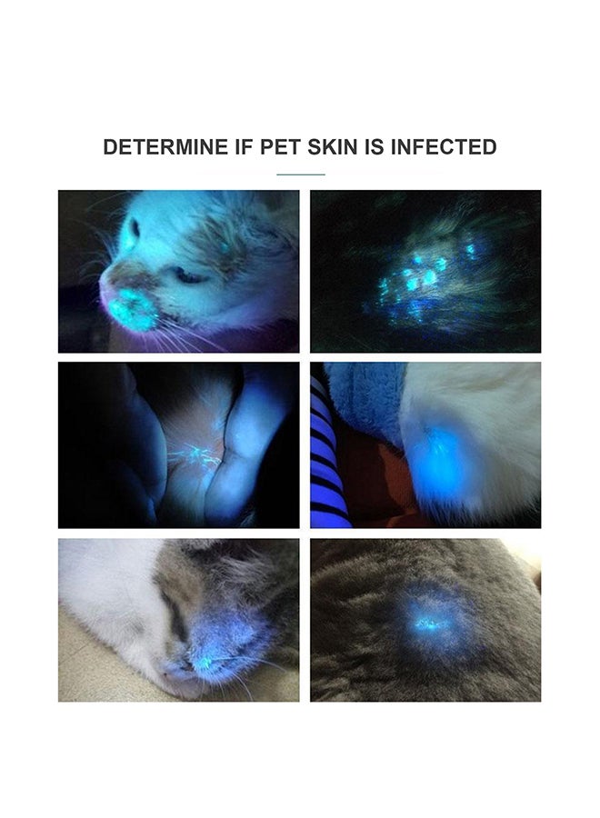Generic Uv Flashlight Pet Urine Detector With Googles Multicolour 21x9x9cm - Image 2
