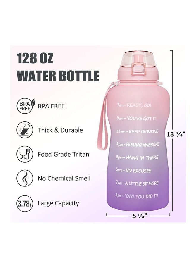 XiuWoo Motivational Time-Marked Water Bottle with Leak-Proof Cap  - Image 1